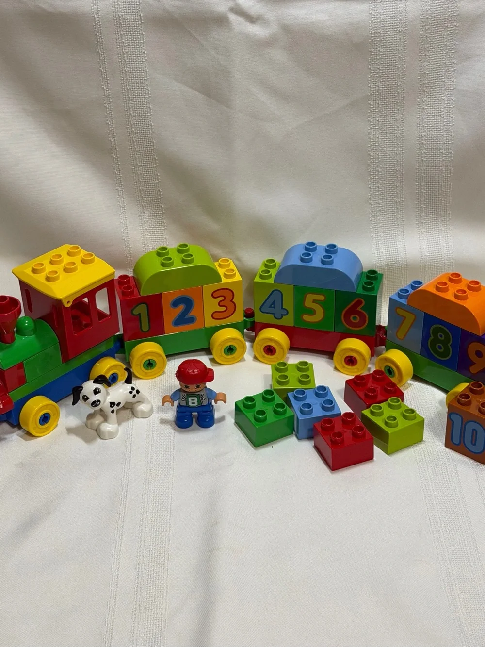 Lot Of 2 LEGO Duplo Building Sets Number Train & My 1st Spaceship Rocket No Box